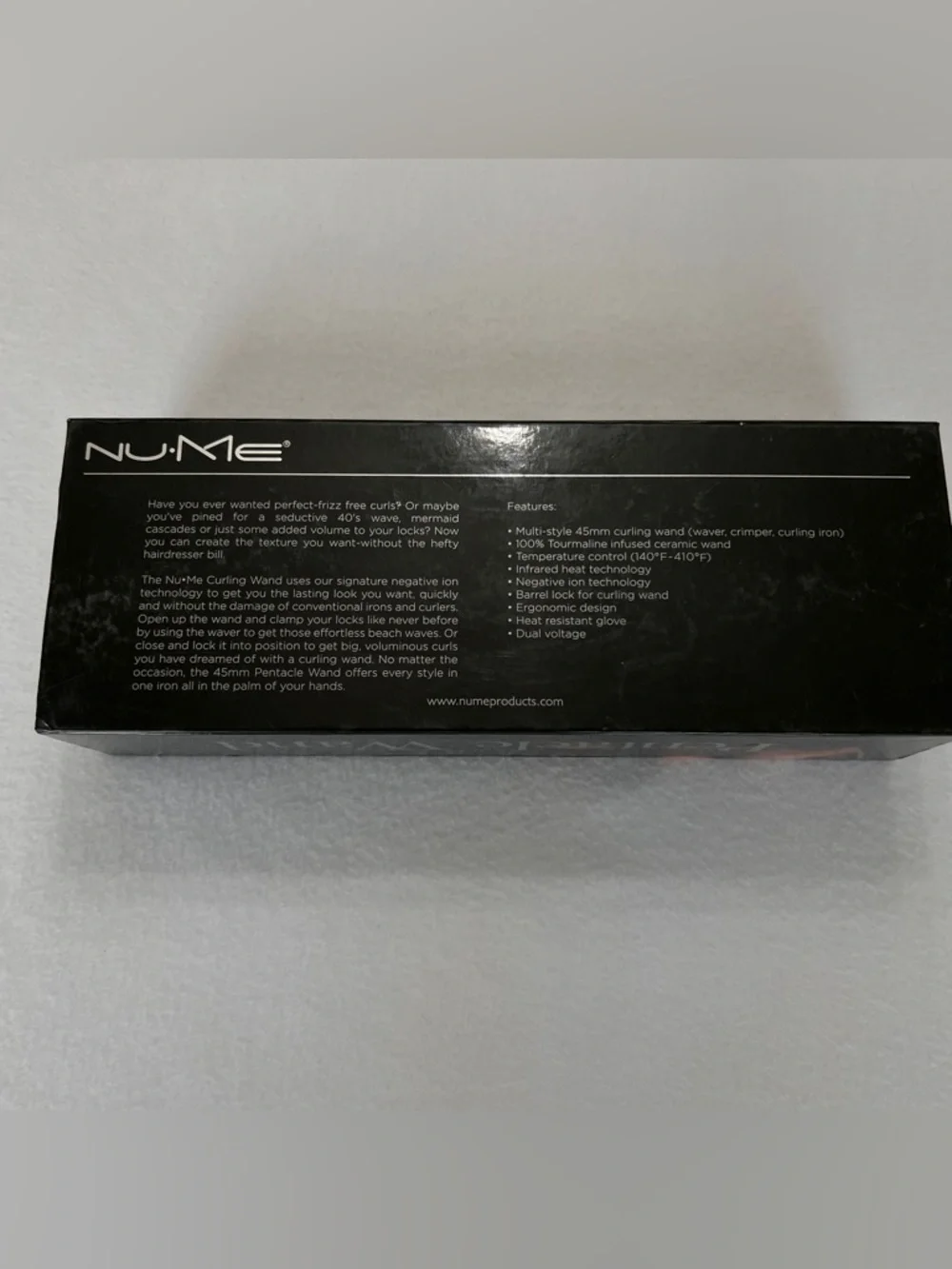 NUME PENTACLE 2-IN-1 CURLING WAND AND DEEP WAVER WITH HEAT GLOVE NEW